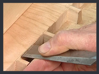 Through Dovetails 03 – Paring the Pins