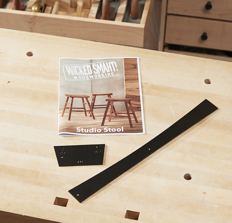 Wicked Smaht Woodworking: Studio Stool – Complete Project Package