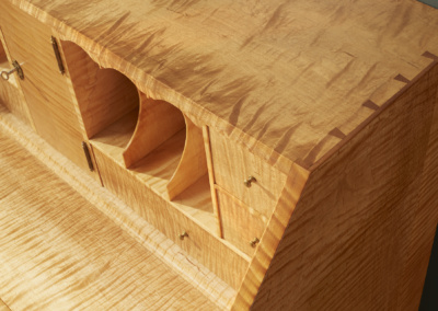 Maple slant top desk - take from cherry