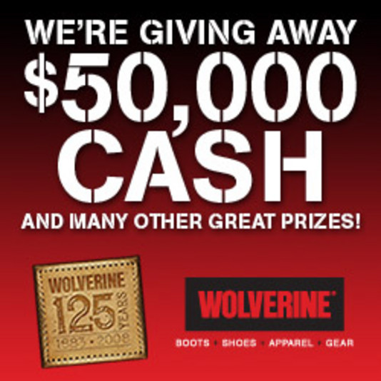 Win $50,000 from Wolverine