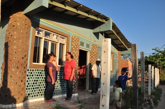 Low-Income Houses Made From Recycled Plastic Bottles