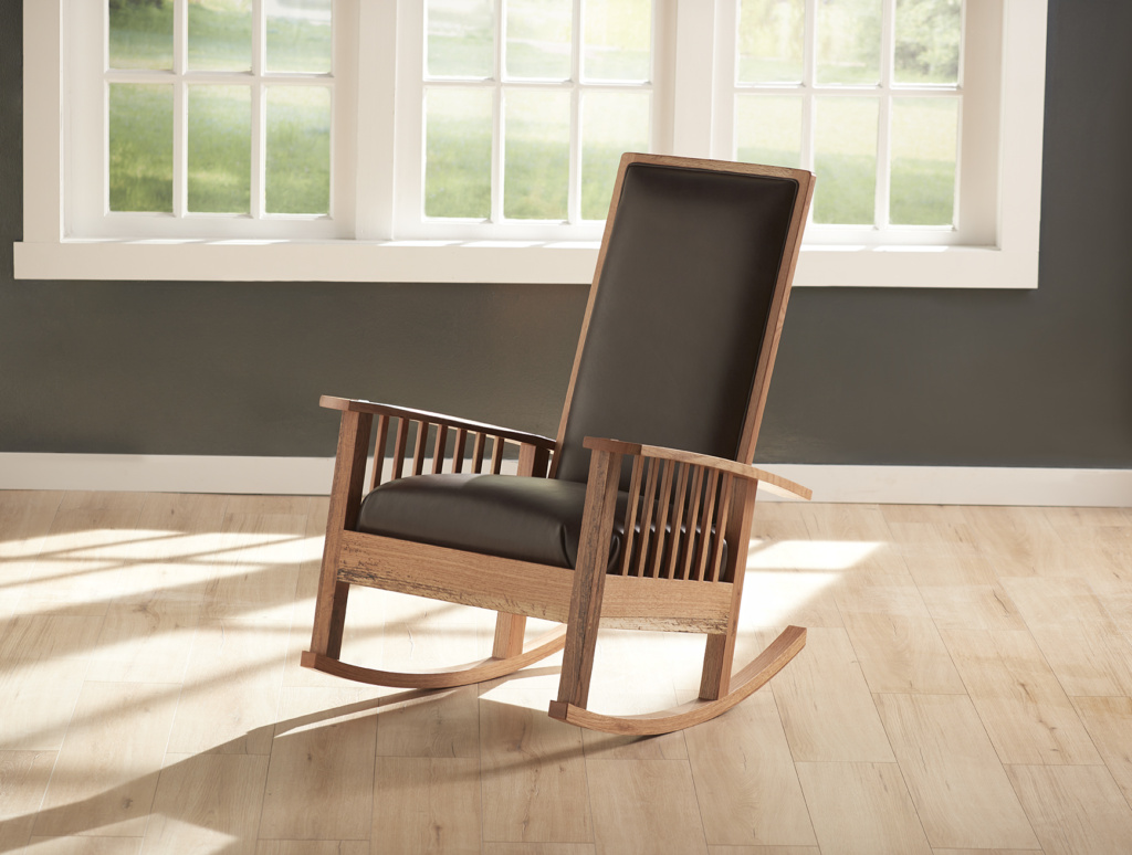 Mission Style Loose Back Rocking Chair – Made to Order