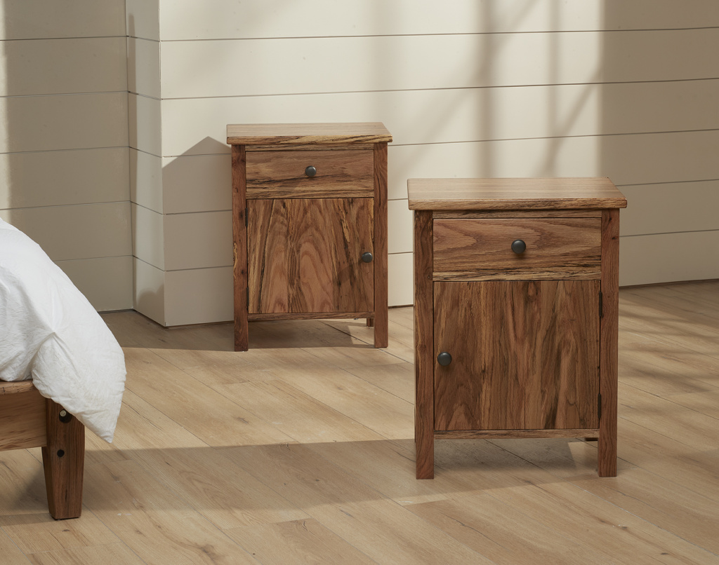 Rustic Oak Nightstands