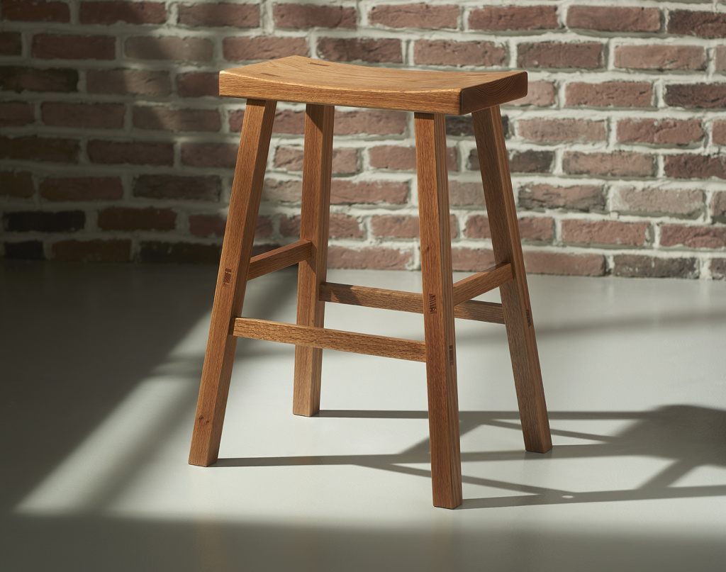 Red Oak Kitchen Bar Stool