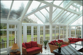 With a sunroom, you can enjoy your backyard even in a downpour.
