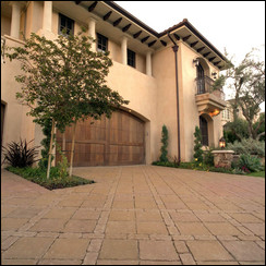 Pavers can give an Old World look to new construction. Photo courtesy of Systems Paving, Inc. 