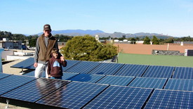 San Francisco has launched a program to encourage San Francisco residents to install solar panels on their rooftops. (c) San Francisco Public Utilities Commission