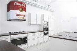 Metallo Arts’ Campbell’s Soup hood, a tribute to Andy Warhol