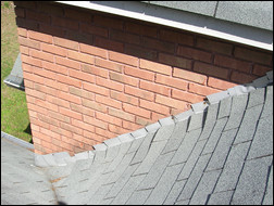 Improperly installed flashing will lead to leaking. Photo courtesy of KTM Roofing.