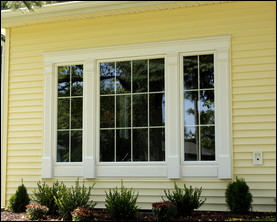 Energy-efficient vinyl-framed replacement windows from Simonton.  