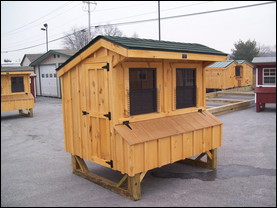 This 4x6 coop by Horizon Structures costs $1,595 and fits seven hens a-clucking.