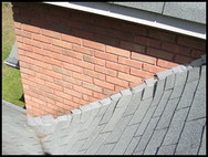 Inspect flashing around chimneys, in valleys and where the roof meets walls.
